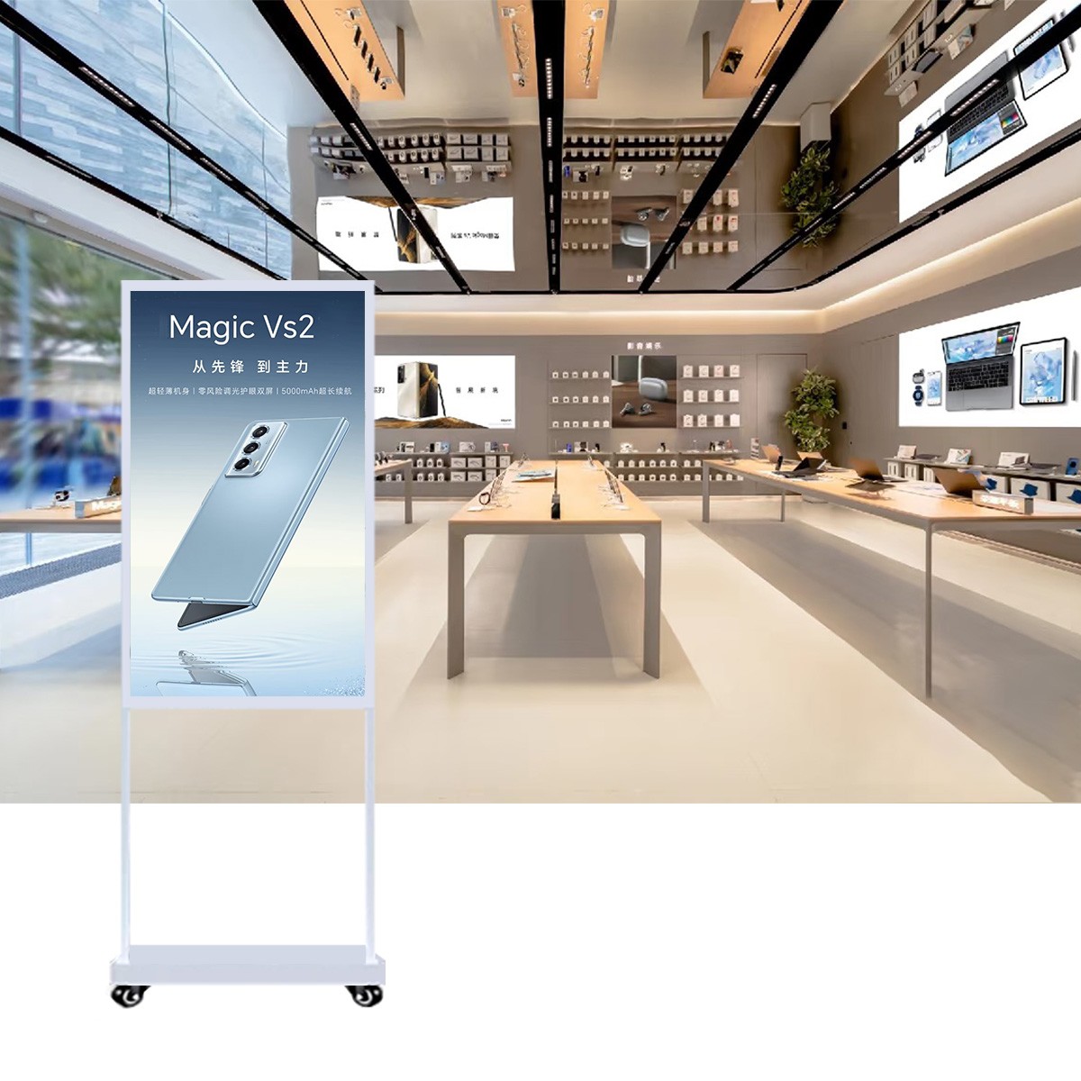 43寸立式雙面廣告機